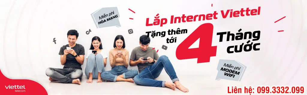 KHUYẾN MÃI LẮP MẠNG INTERNET VIETTEL