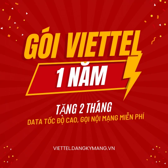 Gói cước 4G Viettel 1 năm Gói cước 4G Viettel 1 năm