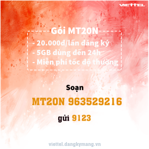 gói cước MT20N viettel