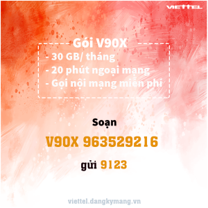 Gói V90X Gói cước V90X