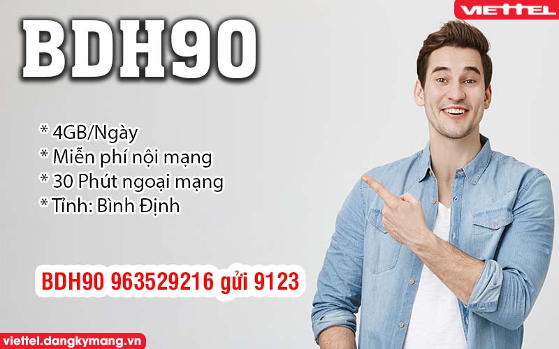 Đăng ký gói BDH90 Viettel