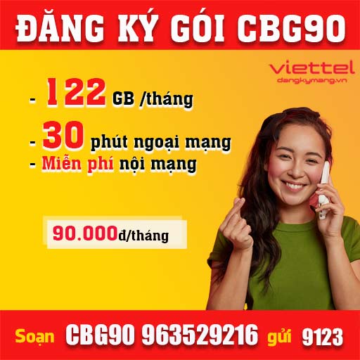 CBG90 gói CBG90 Viettel Cao Bằng