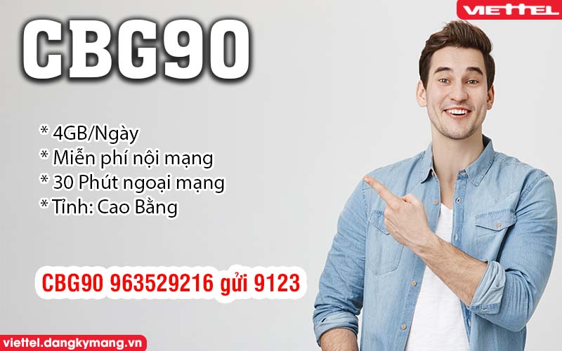 Đăng ký gói CBG90 Viettel Đăng ký gói CBG90 Viettel