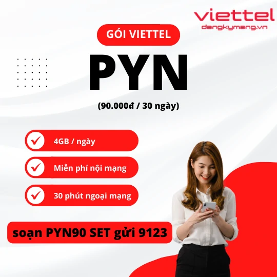 Gói cước PYN90 của viettel