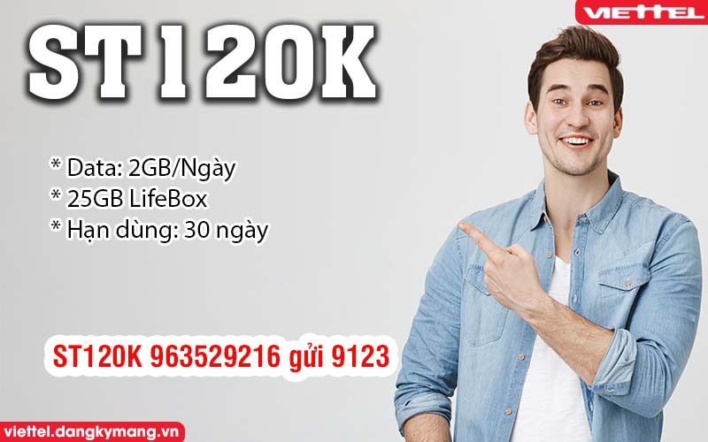 ST120K Đăng ký gói ST120K Viettel