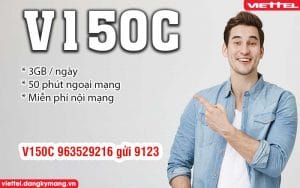 Đăng ký gói V150C Viettel