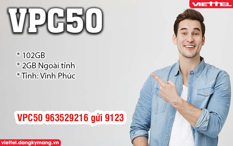 Đăng ký gói VPC50 Viettel