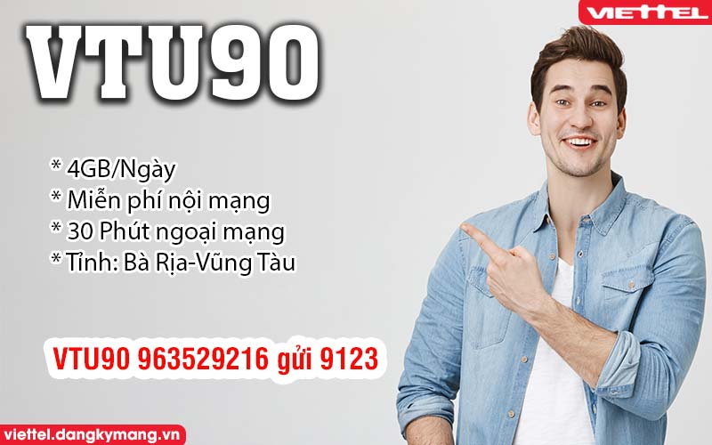 Đăng ký gói VTU90 Viettel