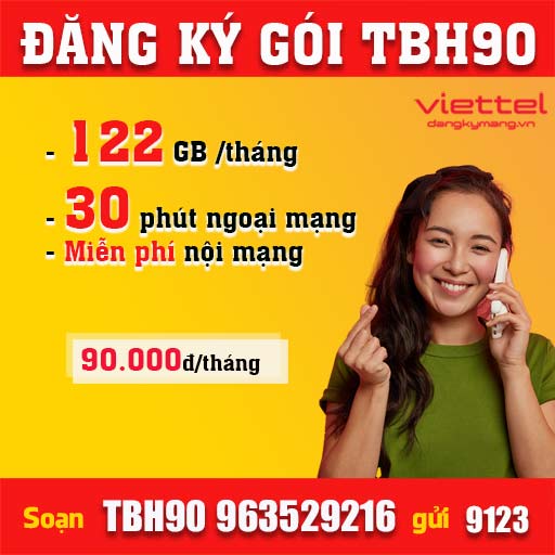 Gói cước TBH90 của viettel