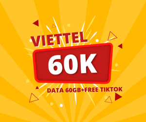 Đăng ký 4G Viettel 60k 1 tháng