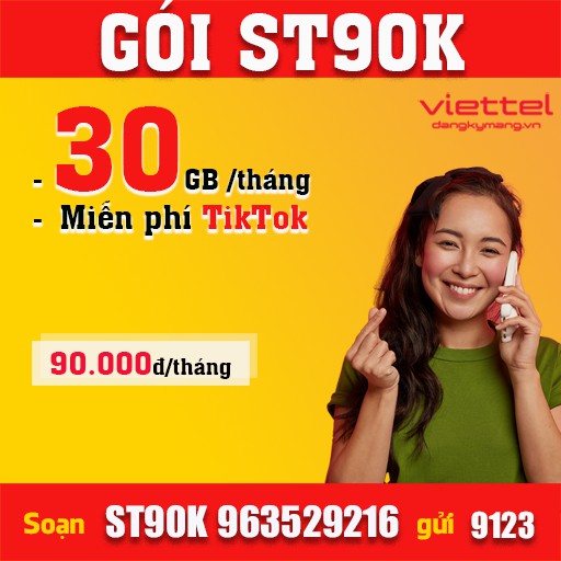 Đăng ký gói ST90K nhận 30GB