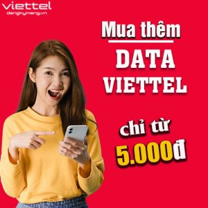 Mua thêm data viettel