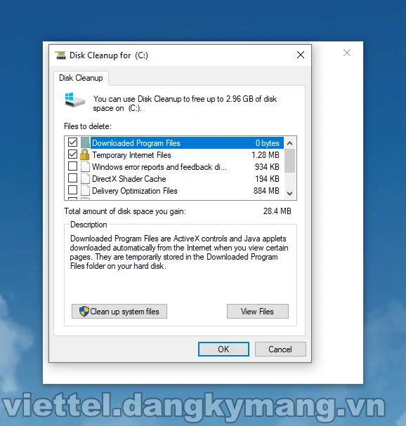Dọn dẹp ổ đĩa với Disk Cleanup Dọn dẹp ổ đĩa với Disk Cleanup