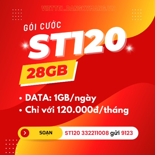 Đăng ký gói cước ST120 Viettel