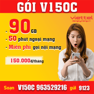 Đăng ký gói cước V150C Viettel