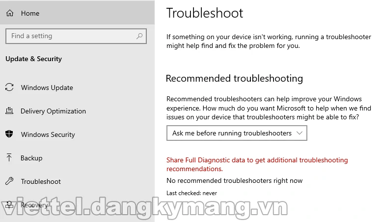 Tự động fix lỗi với Troubleshoot Tự động fix lỗi với Troubleshoot