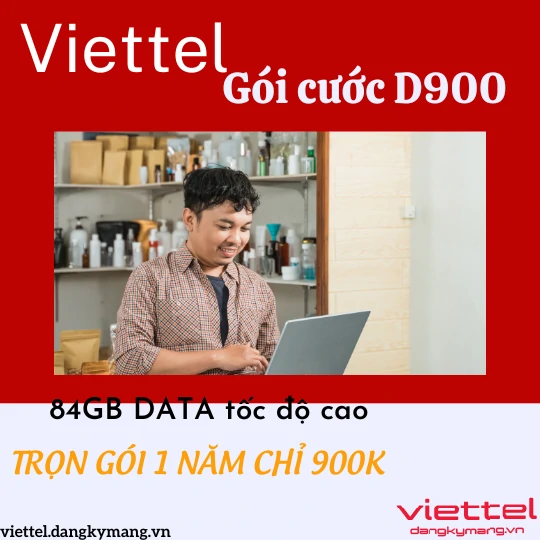 Gói cước 4G D900 Viettel