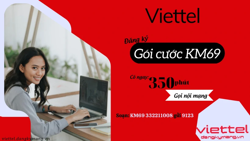 Đăng ký gói cước KM69 Viettel
