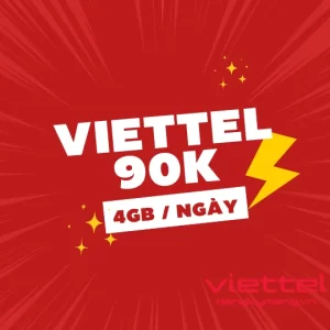 Gói 90k Viettel 4GB / ngày
