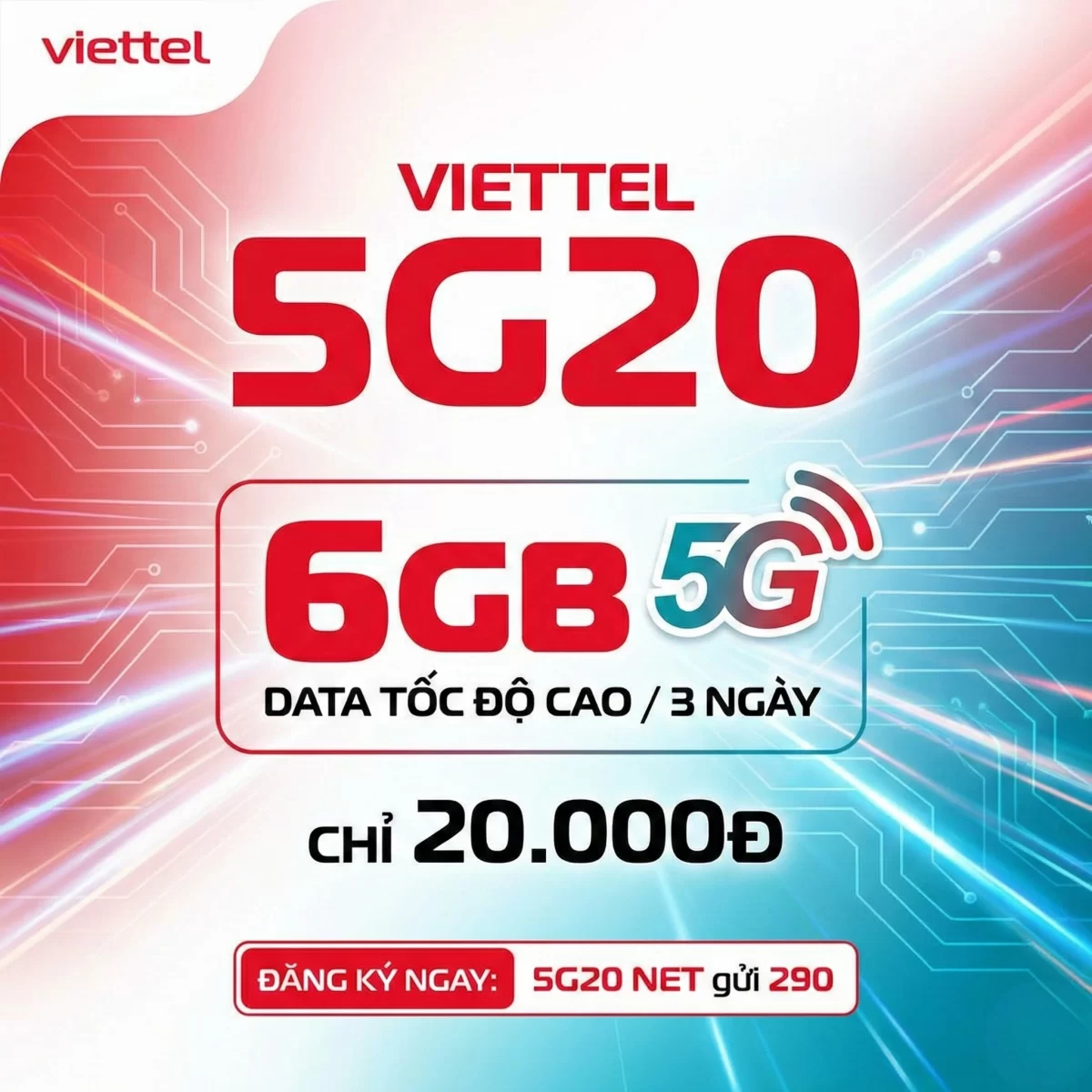Gói cước 5G20 của viettel