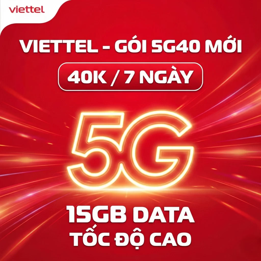 Gói cước 5G40 Viettel